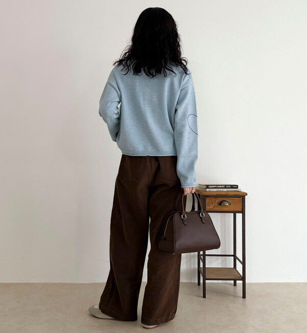 fredy emue「ハートステッチニットプルオーバー」|ニット・セーター|