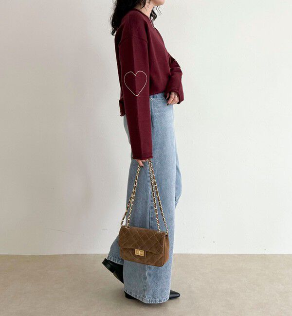 fredy emue「ハートステッチニットプルオーバー」|ニット・セーター|