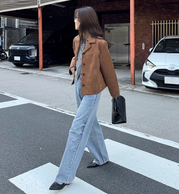 fredy emue「フェイクスエードジャケット」|テーラードジャケット|