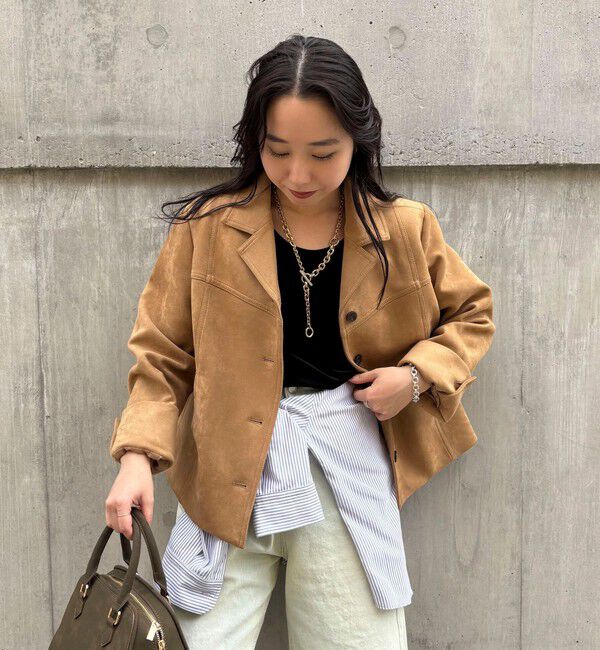 fredy emue「フェイクスエードジャケット」|テーラードジャケット|