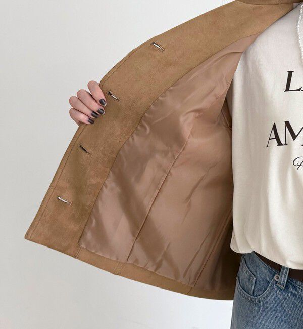 fredy emue「フェイクスエードジャケット」|テーラードジャケット|