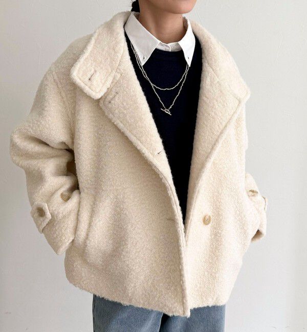 fredy emue「ループシャギースタンドカラーコート」|その他|