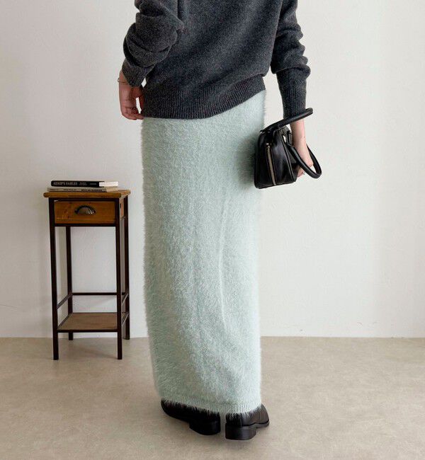 fredy emue「シャギーニットスカート」|タイト|