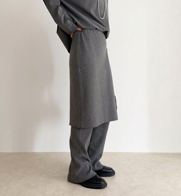 fredy emue「rib knit skirt&pants」|チノ|