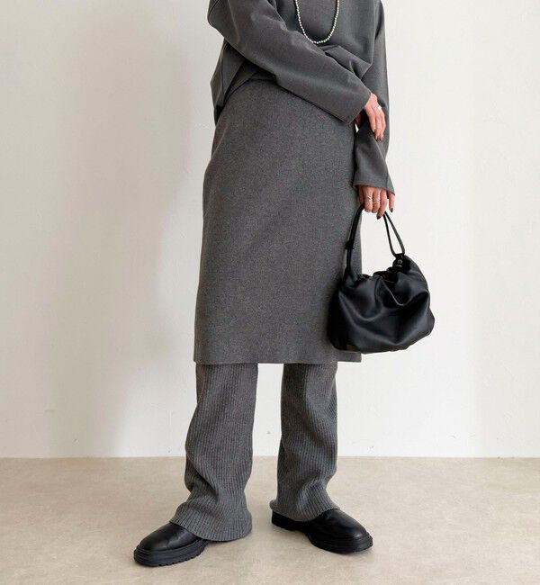 fredy emue「rib knit skirt&pants」|チノ|