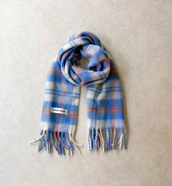 fredy emue「【秋冬の差し色に】ソフトタッチチェックマフラー 40」|マフラー|