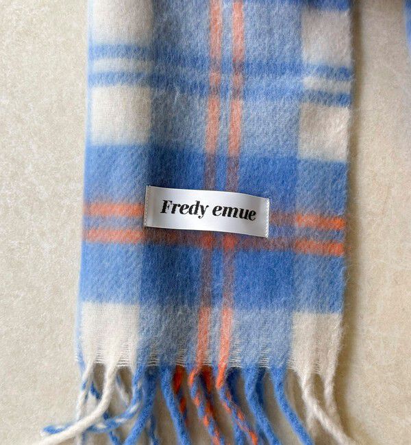 fredy emue「【秋冬の差し色に】ソフトタッチチェックマフラー 40」|マフラー|