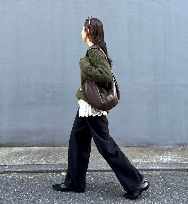 fredy emue「ミドル丈片畦ニットプルオーバー」|ニット・セーター|