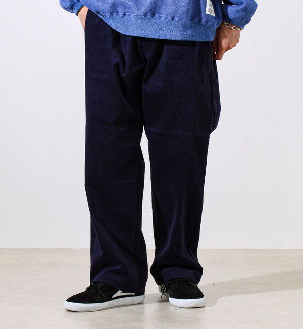 GLOSTER「【人気シリーズ/UNISEX/4サイズ/7色展開】GOODNESS コールパンツ」|チノ|ネイビー