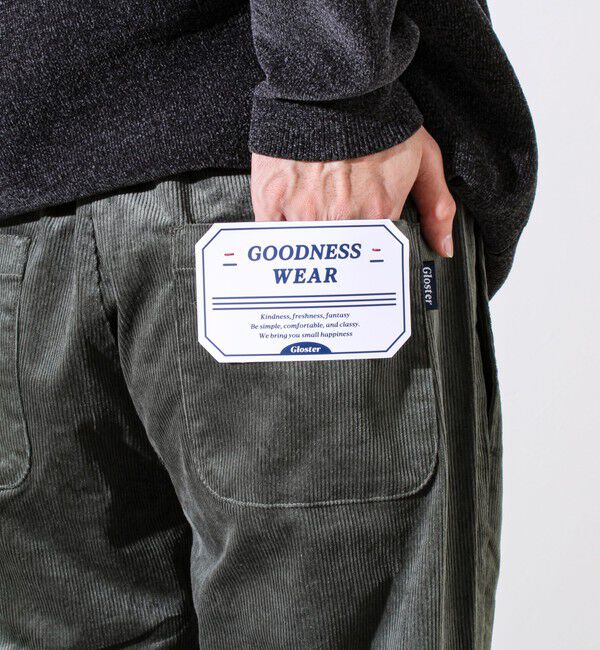 GLOSTER「【人気シリーズ/UNISEX/4サイズ/7色展開】GOODNESS コールパンツ」|チノ|
