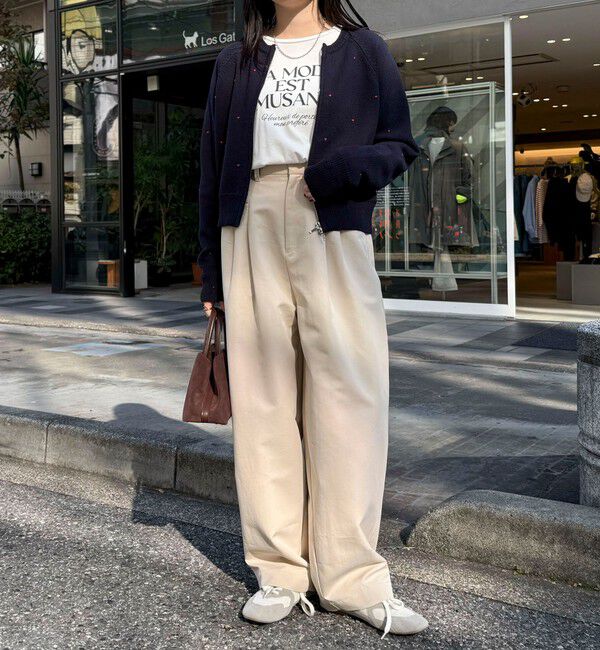 fredy emue「ハンド刺しゅうハートZIPカーディガン」|カーディガン|