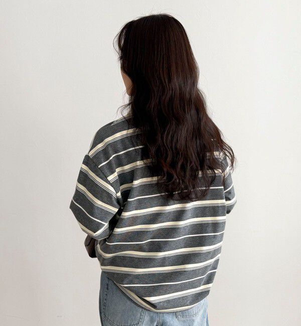 fredy emue「マルチボーダーラガーロンTシャツ」|Tシャツ・カットソー|