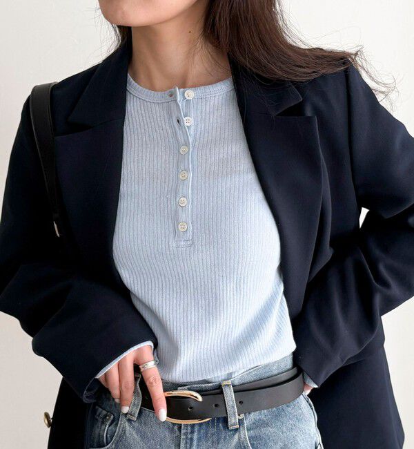 fredy emue「シアーテレコヘンリーネックプルオーバー」|Tシャツ・カットソー|