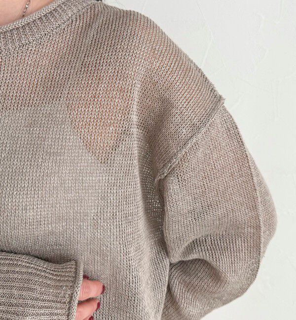 fredy emue「LINEN100ニットプルオーバー」|ニット・セーター|