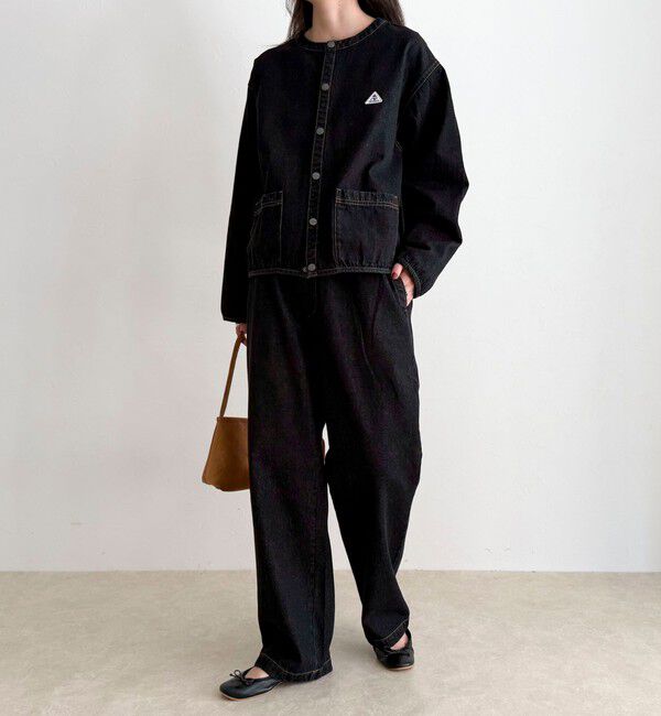 fredy emue「【GEVACO/ゲバコ】ノーカラーデニムジャケット」|デニムジャケット|