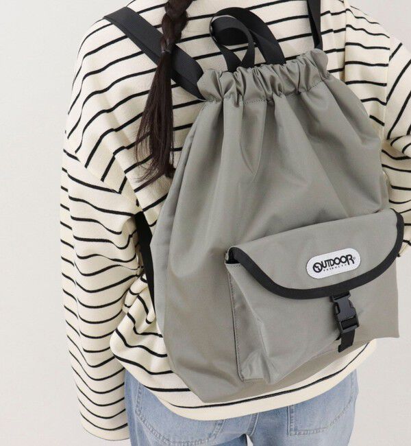 fredy emue「【OUTDOOR PRODUCTS 】フロントポケットナップサック」|リュック|