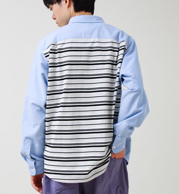 GLOSTER「【フレブル刺繍】ボタンダウン コンビシャツ」|シャツ・ブラウス|