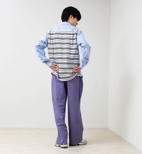 GLOSTER「【フレブル刺繍】ボタンダウン コンビシャツ」|シャツ・ブラウス|