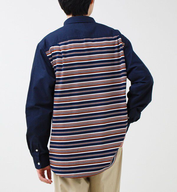 GLOSTER「【フレブル刺繍】ボタンダウン コンビシャツ」|シャツ・ブラウス|