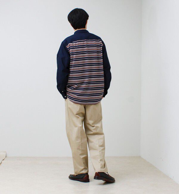 GLOSTER「【フレブル刺繍】ボタンダウン コンビシャツ」|シャツ・ブラウス|