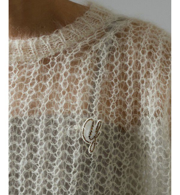 SALON adam et rope'「刺繍ワッペンブローチ＜Y＞」|ブローチ・コサージュ|シロメイン