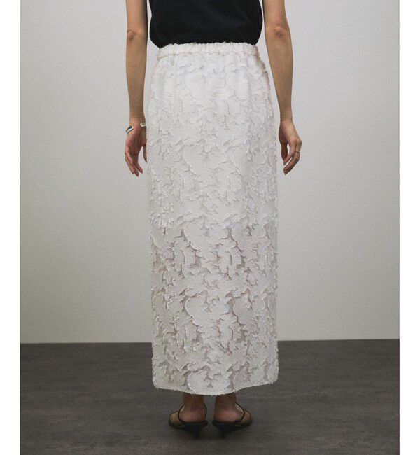 SALON adam et rope'「エルブジャガードスリットナロースカート」|スカート|