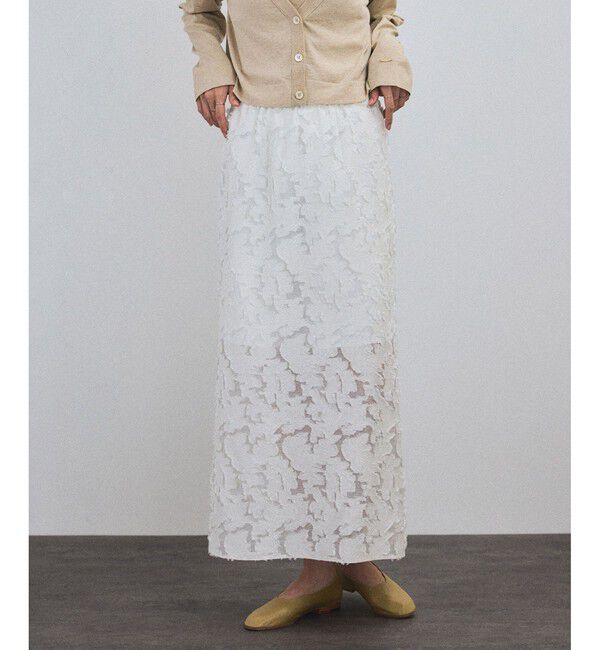 SALON adam et rope'「エルブジャガードスリットナロースカート」|スカート|