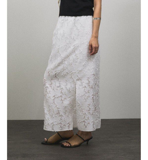 SALON adam et rope'「エルブジャガードスリットナロースカート」|スカート|