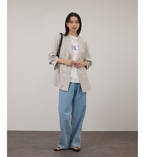 SALON adam et rope'「アセテートツイルダブルジャケット / セットアップ対応」|テーラードジャケット|