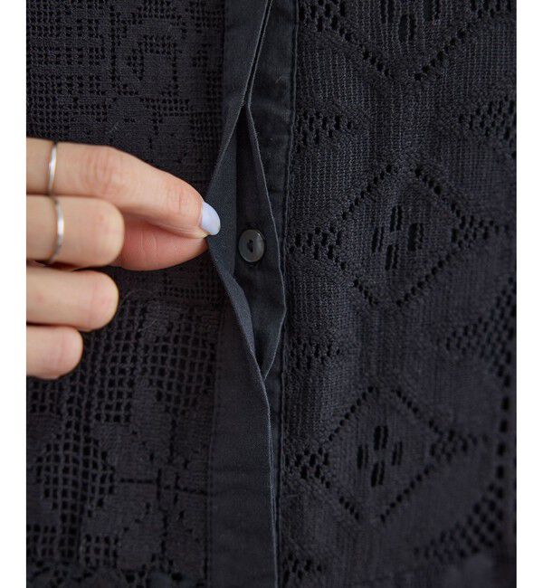 SALON adam et rope'「【WEB限定】パッチワークレースシャツ / セットアップ対応」|シャツ・ブラウス|