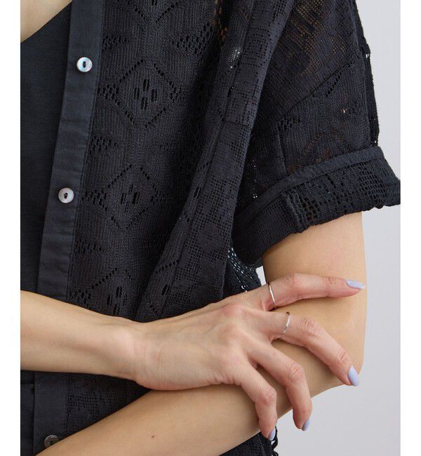 SALON adam et rope'「【WEB限定】パッチワークレースシャツ / セットアップ対応」|シャツ・ブラウス|