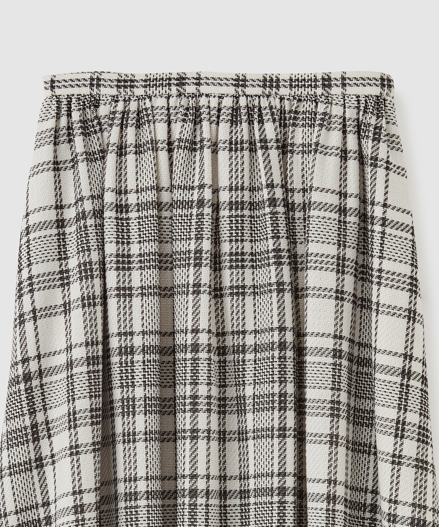 ROPE「ギマチェックギャザーフレアスカート」|スカート|