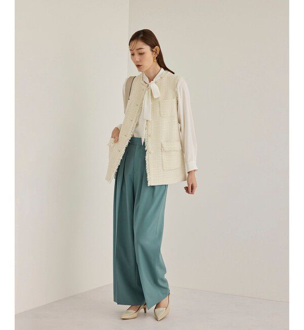 ROPE「ミックスツイードジレベスト」|ベスト・ジレ|