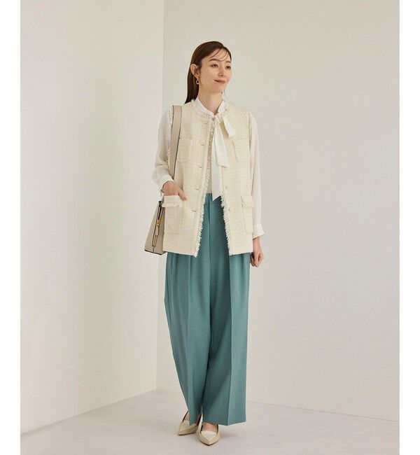 ROPE「ミックスツイードジレベスト」|ベスト・ジレ|