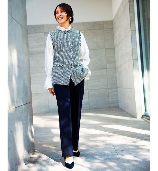 ROPE「ミックスツイードジレベスト」|ベスト・ジレ|