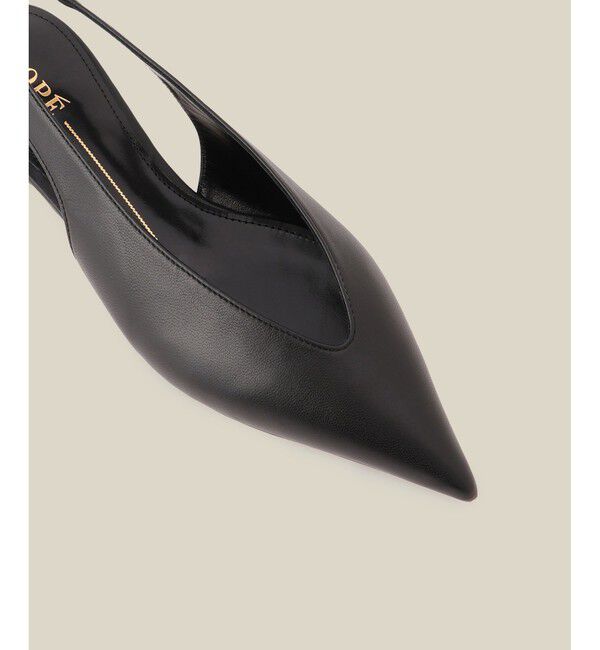 ROPE「ポインテッドVカットパンプス」|パンプス|