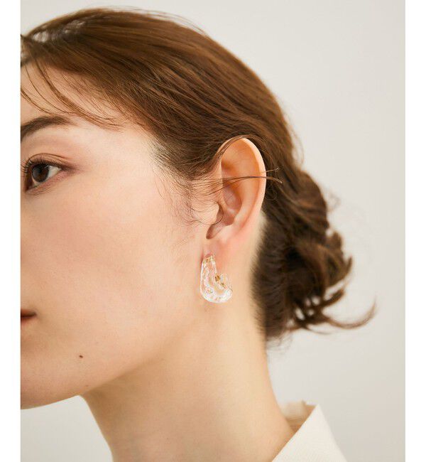 ROPE「【LUCE MACCHIA（ルーチェマッキア）】 別注 Glass Pierce Earrings」|ピアス|ゴールド
