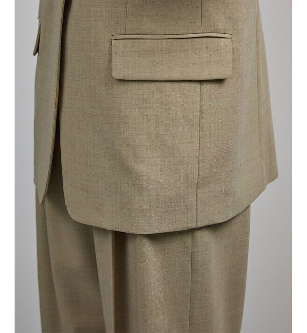 ROPE「【洗える】ウール混ツイル ジレベスト/セットアップ対応【WEB・一部店舗限定】」|ベスト・ジレ|