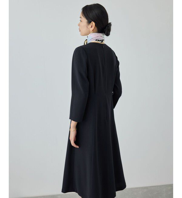 ROPE「トリアセダブルクロス セミフレアーワンピース/セットアップ対応・イージーケア・26SS」|ワンピース|