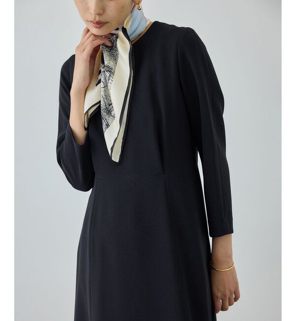 ROPE「トリアセダブルクロス セミフレアーワンピース/セットアップ対応・イージーケア・26SS」|ワンピース|