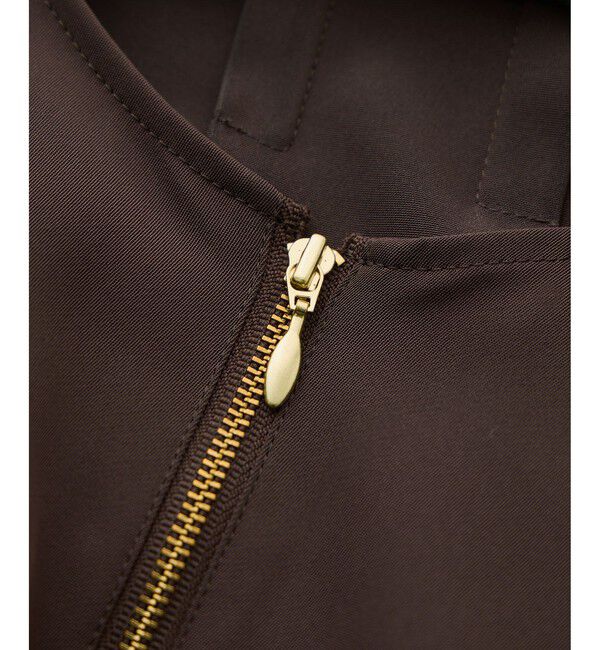 ROPE「フロントジップブラウス/セットアップ対応・イージーケア」|シャツ・ブラウス|