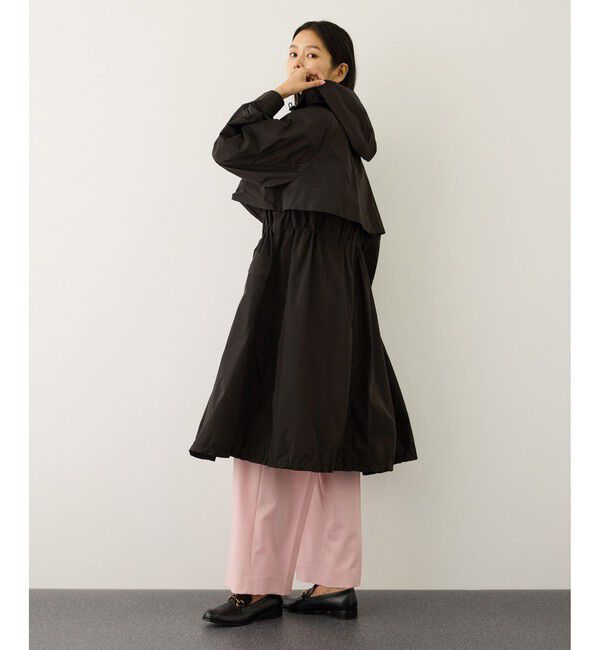 ROPE「【撥水】タフタフーデッドロング丈スプリングコート」|その他|
