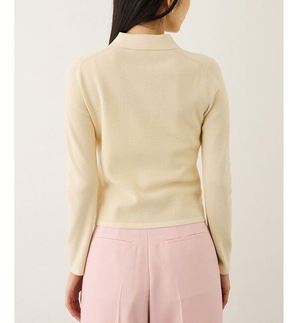 ROPE「ポロニットカーディガン/イージーケア」|カーディガン|