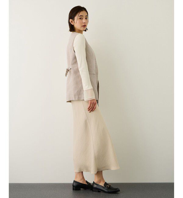 ROPE「リネンスリーブレスジレ/セットアップ対応」|ベスト・ジレ|