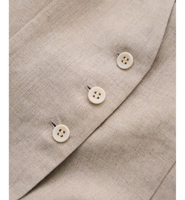 ROPE「リネンスリーブレスジレ/セットアップ対応」|ベスト・ジレ|