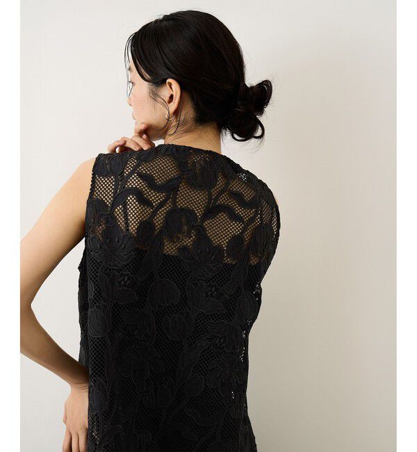 ROPE「【Lala Vie(ララヴィ)】別注カップ付きキャミソール(巾着付き)/イージーケア」|キャミソール|