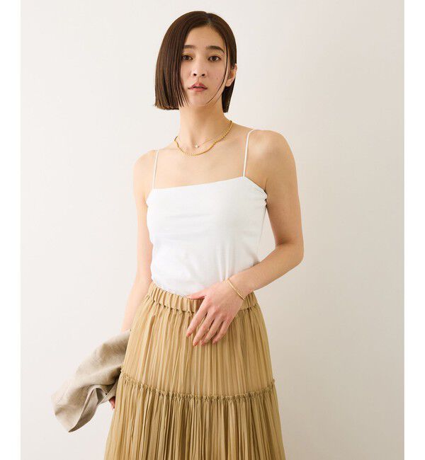 ROPE「【Lala Vie(ララヴィ)】別注カップ付きキャミソール(巾着付き)/イージーケア」|キャミソール|