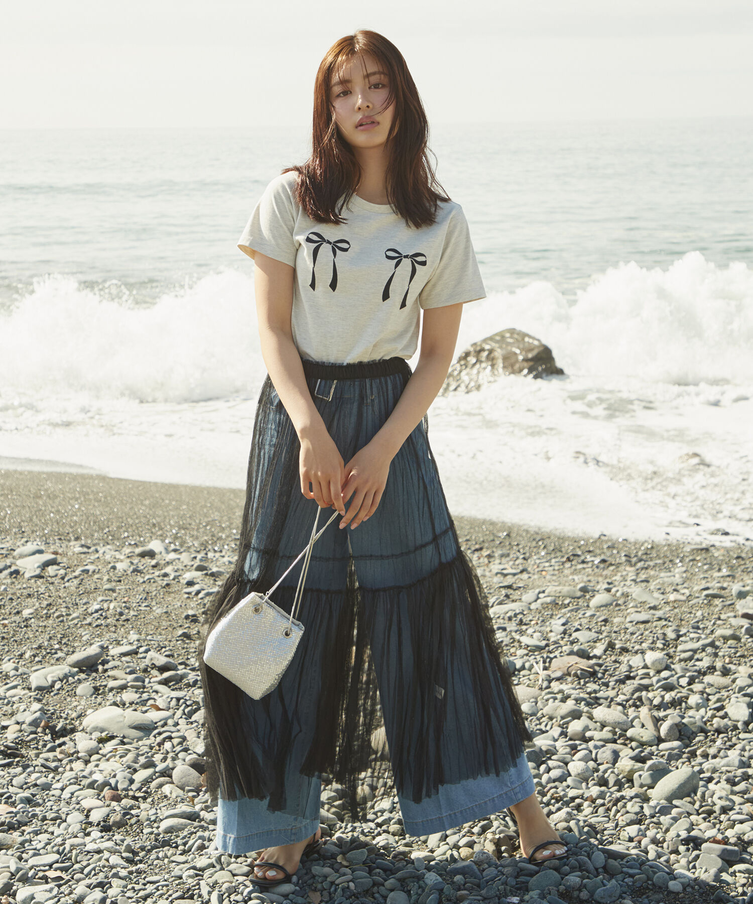 VIS「ハート＆リボンモチーフアソートTシャツ」|Tシャツ・カットソー|