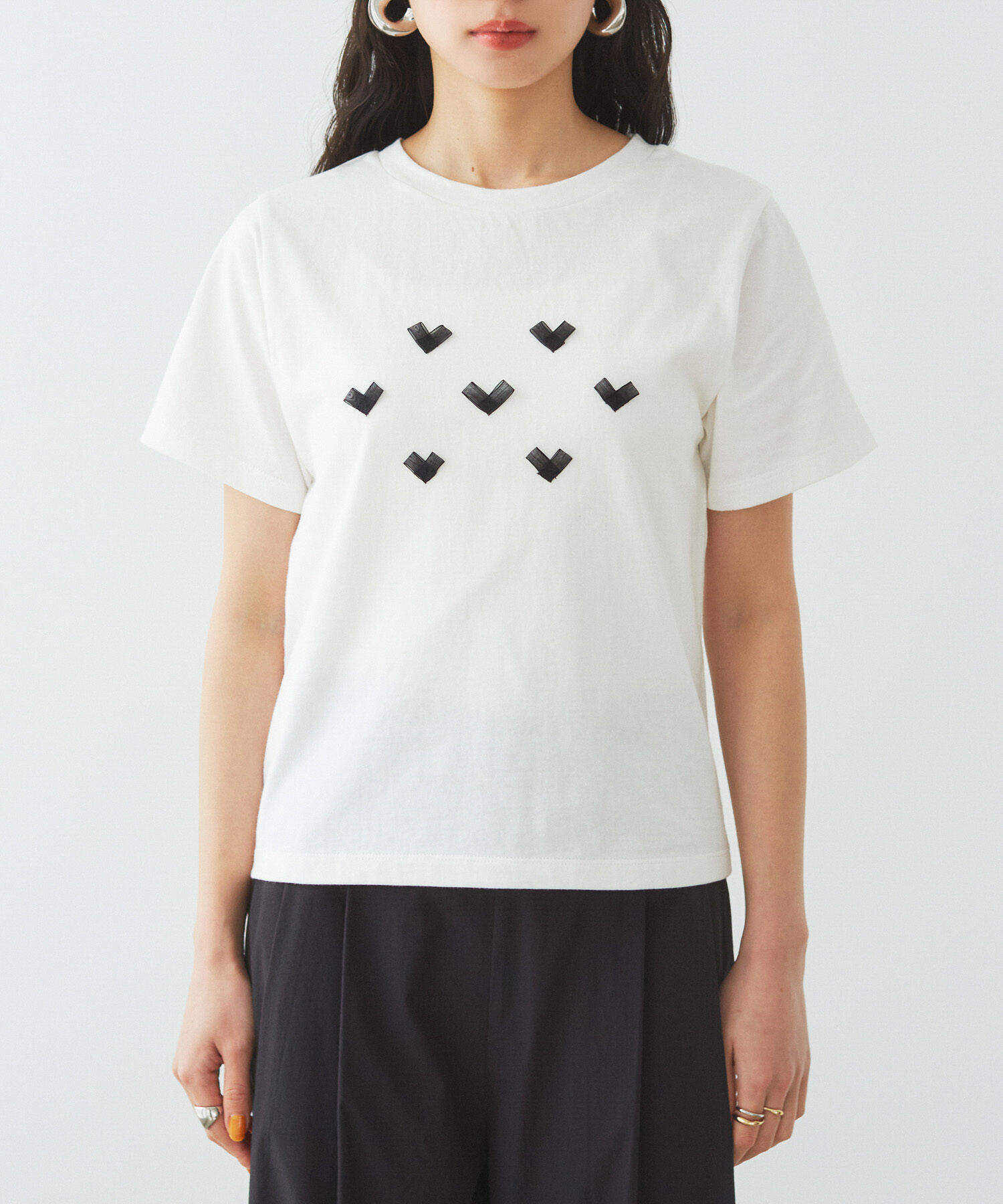 VIS「ハート＆リボンモチーフアソートTシャツ」|Tシャツ・カットソー|