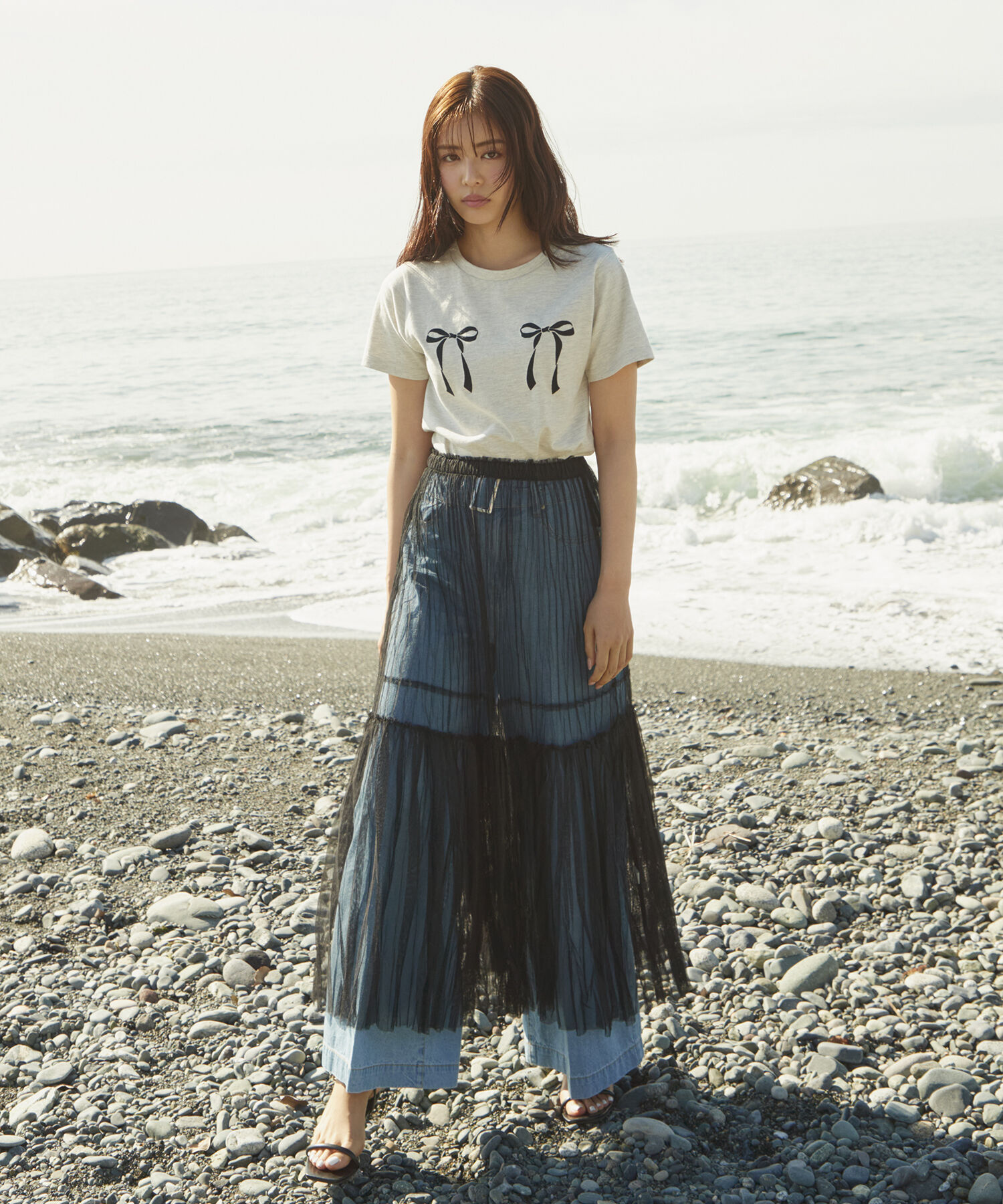 VIS「ハート＆リボンモチーフアソートTシャツ」|Tシャツ・カットソー|